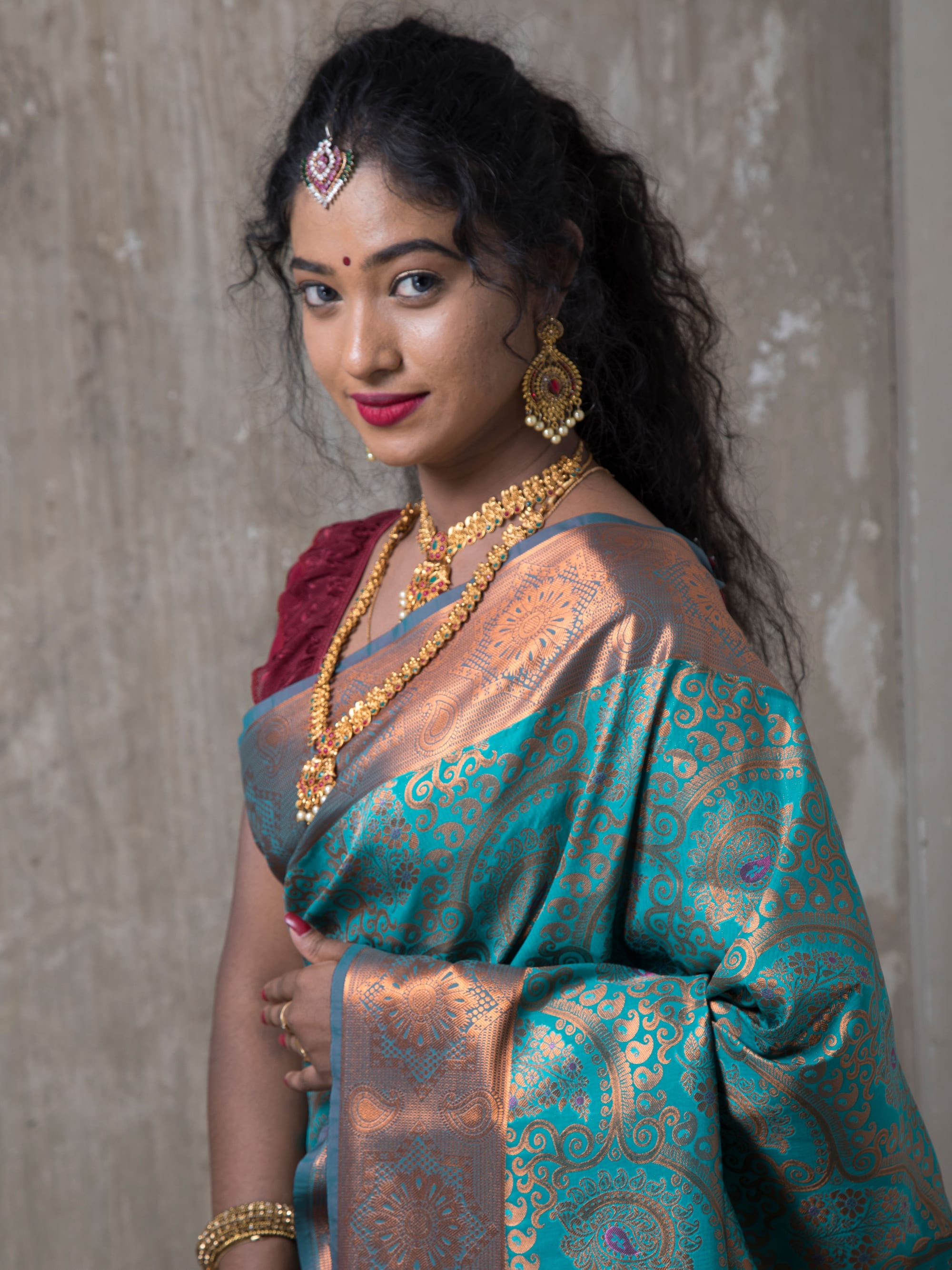 Handloom Green Cotton Saree