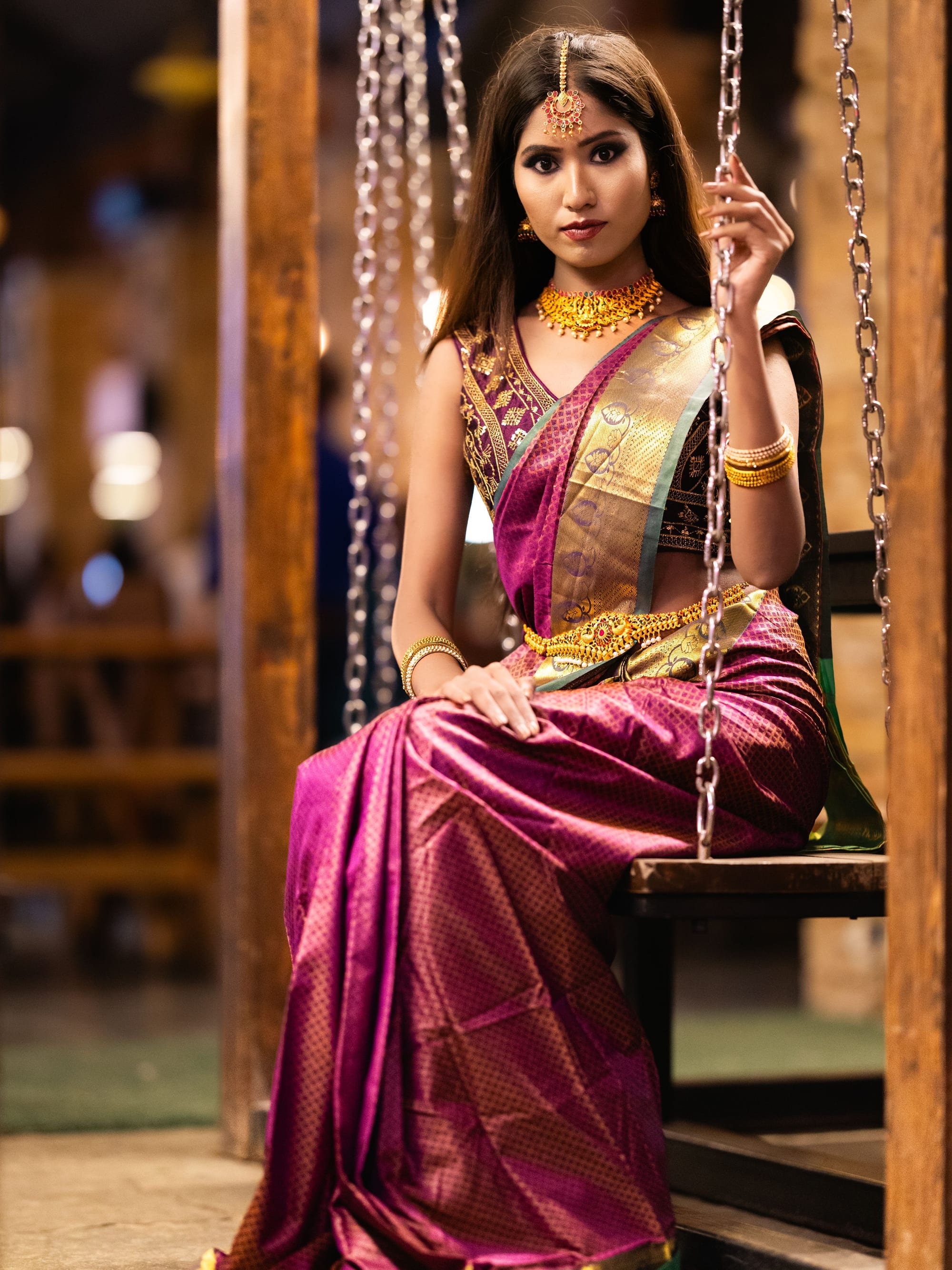 Ivory Linen Office Saree