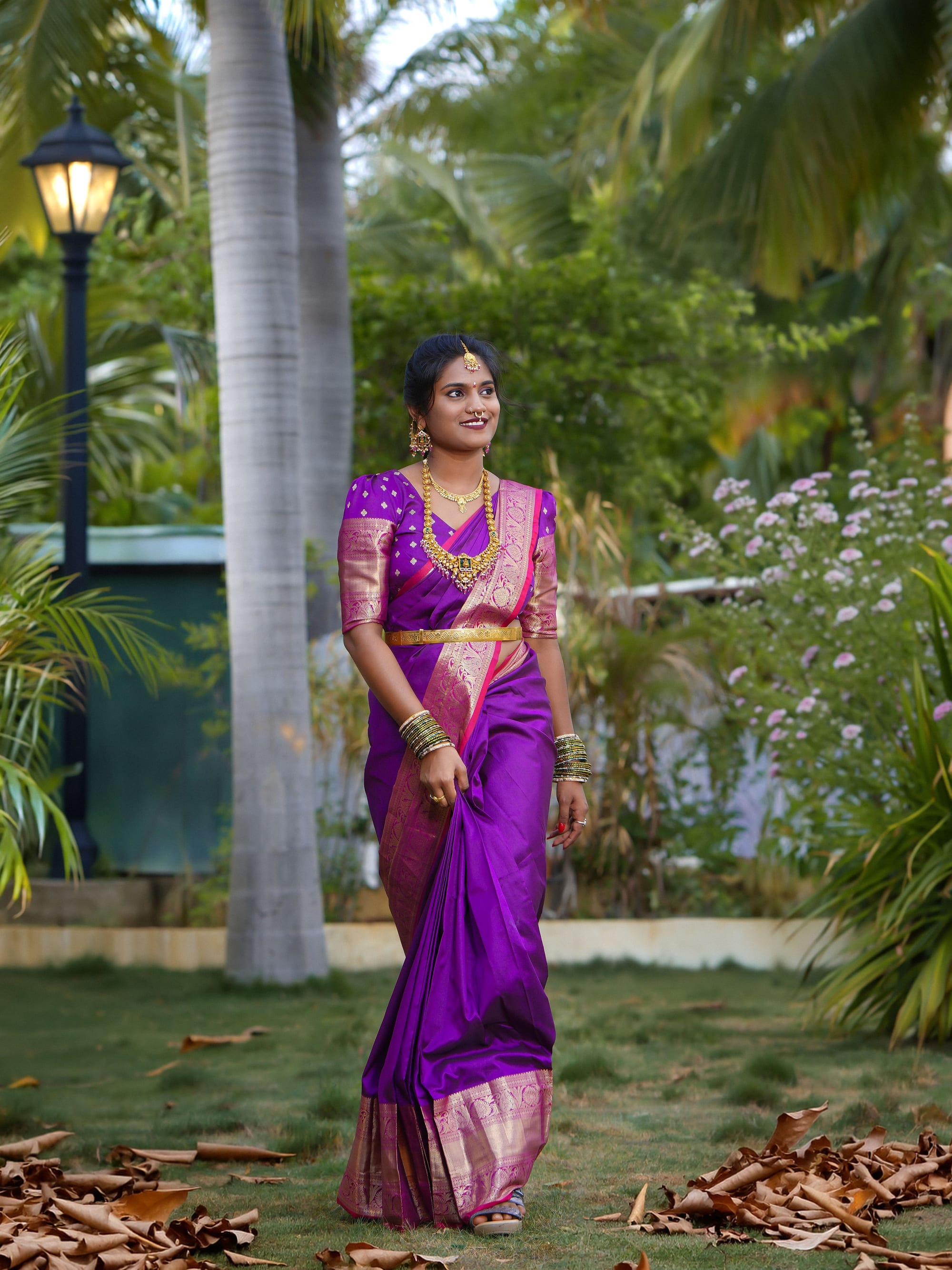 Blush Pink Georgette Saree — alternate view