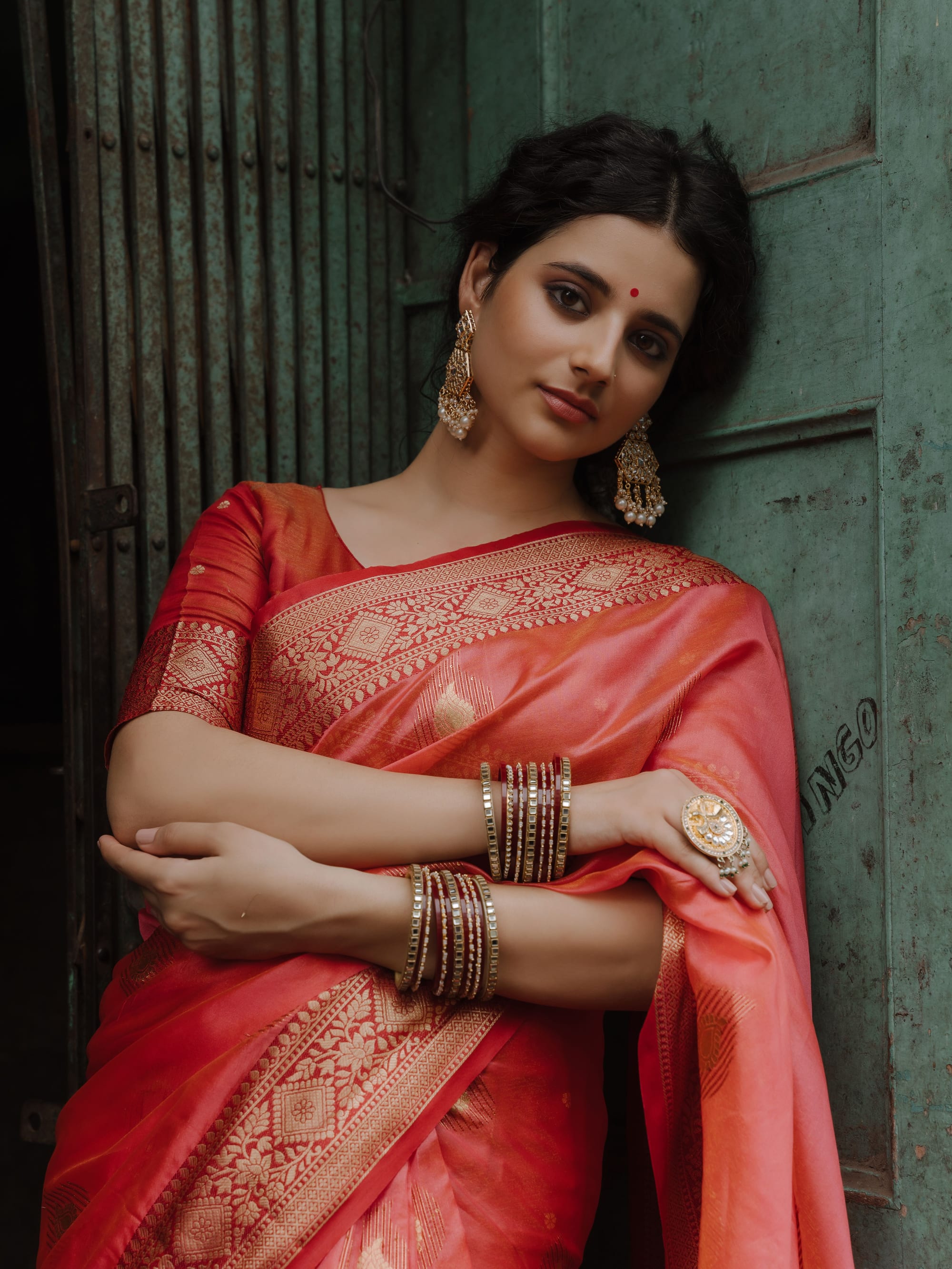 Maroon Kanjivaram Silk Saree — alternate view